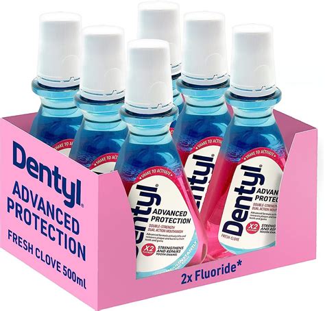dentyl dual action cpc mouthwash 6x500 ml ebay