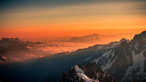 Sunrise Over The Alps Definitely Worth The 2am Start Oc 5200x2910