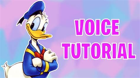 How To Sound Like Donald Duck Youtube