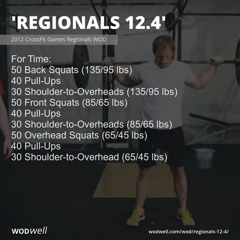 Regionals 124 Workout Functional Fitness Wod Wodwell Crossfit