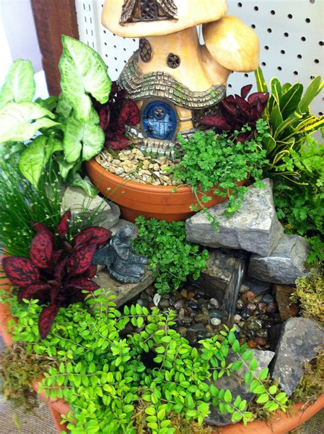 Fairy Resting By Water Feature Designed By Kristin Middleton Miniature Garden Miniature