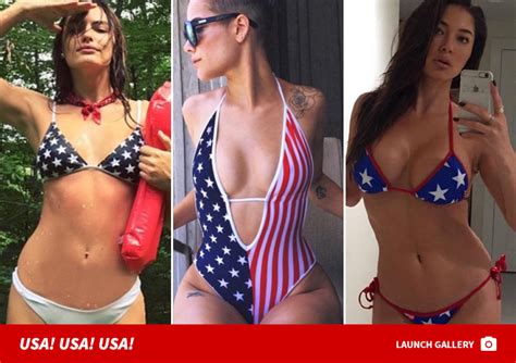 Celebs In Stars And Stripes See The Patriotic Bikini Babes