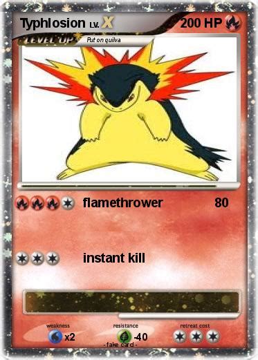 Pokémon Typhlosion 526 526 Flamethrower My Pokemon Card