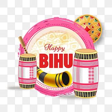 Assam India Bohag Bihu Religious Holiday Festival Delicate Hat And Drum