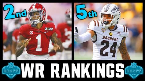 Top 15 Wide Receivers In The 2022 Nfl Draft 2022 Nfl Draft Wr Rankings Youtube