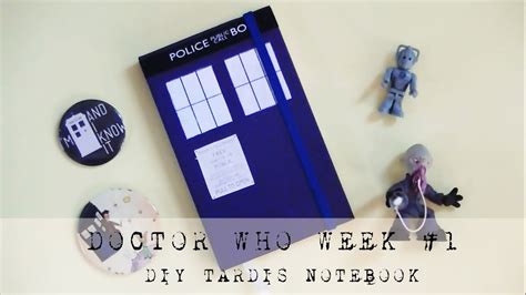 Diy Tardis Notebook Doctor Who Week 1 Youtube