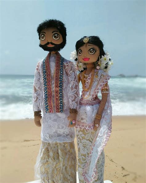Wedding Dolls Set Indian Bride And Groom Custom Wedding Rag Dolls Etsy