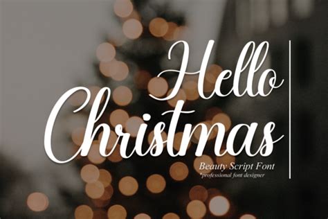 Hello Christmas Font By Erik Studio · Creative Fabrica