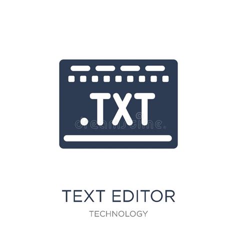 Text Editor Icon Trendy Flat Vector Text Editor Icon On White B Stock