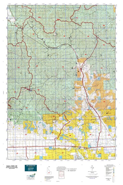 Idaho Gmu 48 Map Mytopo