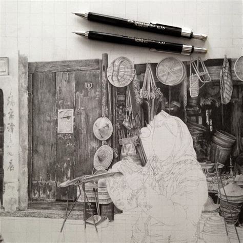 Vosgesparis Malaysian Artist Monica Lee Drawings In Black And White