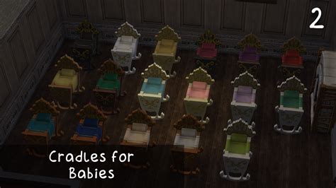 Cradles For Babies By Zazarus From Mod The Sims • Sims 4 Downloads