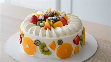 Fresh Cream Fruit Cake Fruit Shortcake Youtube