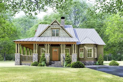 This Is An Artists Rendering Of A Small Cabin Style Home