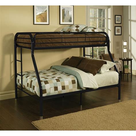 New Twin Over Full Bunk Bed Metal Frame Kids Bed Bedroom Furniture