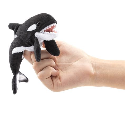 Folkmanis Mini Orca Finger Puppet Treehouse Toy Co