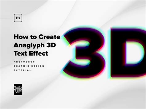 How To Create Anaglyph Stereo 3d Text Effect Photoshop Tutorial By