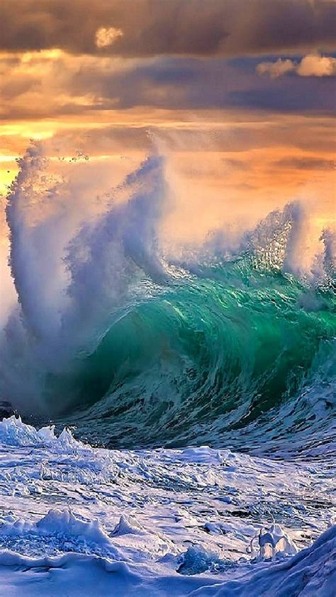 Ocean Wave At Sunset Image Id 188533 Image Abyss