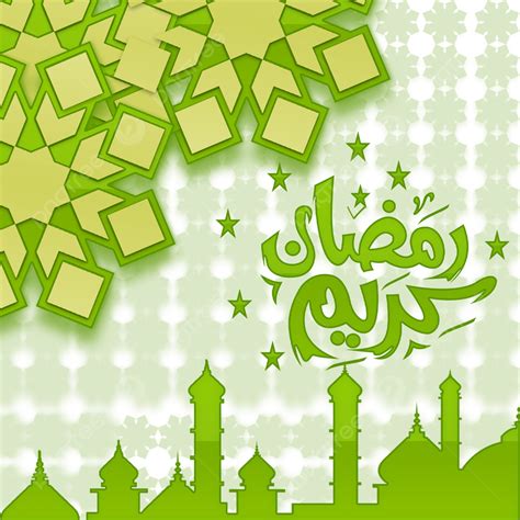 Green Color Background Congratulations Ramadan Ramadan Kareem Ramadan