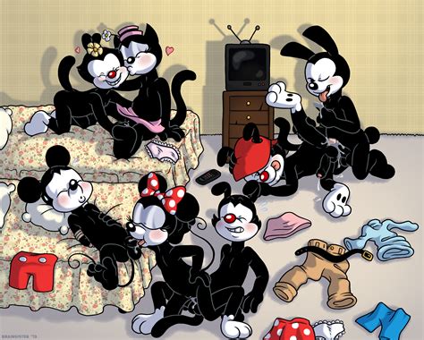 Post Animaniacs Brainbabe Dot Warner Mickey Mouse Minnie Mouse Ortensia Oswald Oswald