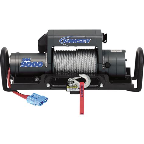 Ramsey Quick Mount 12 Volt Dc Powered Electric Truck Winch — 9000 Lb