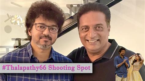 Thalapathy Shooting Spot Exclusive Vijay With Prakashraj Rashmika Mandanna Vamshi Youtube