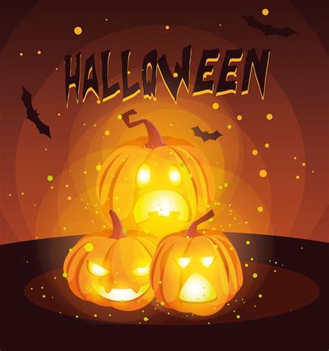 Premium Vector Halloween Pumpkins Cartoon