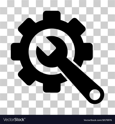 Gear And Wrench Icon Royalty Free Vector Image