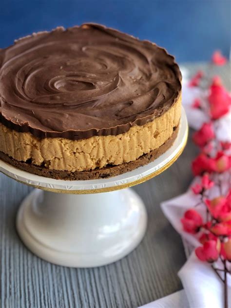 No Bake Chocolate Peanut Butter Cheesecake [no Added Sugar] Once A Foodie