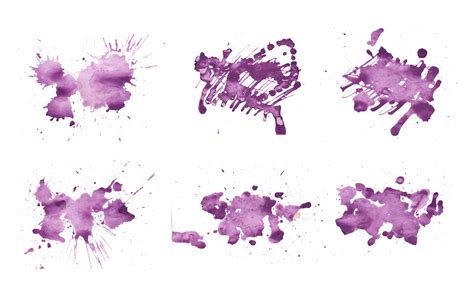 6 Purple Watercolor Texture 