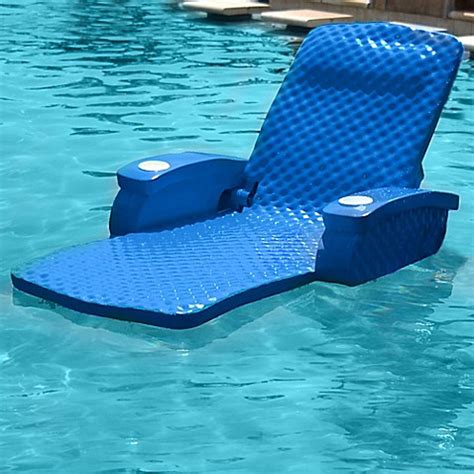 Enjoy the water from your pool or lake with our selection of inflatable pool tubes, pool floats, floating pool chairs and loungers. Super Soft® Adjustable Pool Recliner - Bed Bath & Beyond