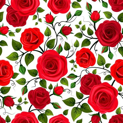 Papel De Parede Adesivo Floral Floral Rosas Vermelhas Floral Papel Na Mão