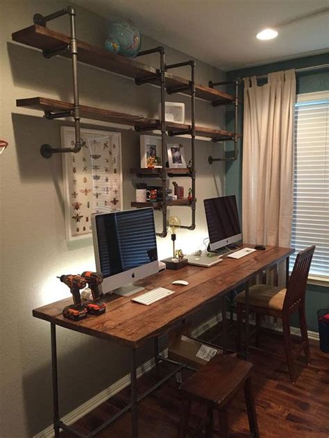 25 Stylish Industrial Home Office Decor Ideas Shelterness