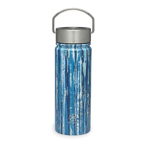 Gaiam Stainless Steel Wide Mouth Water Bottle 18oz Bluegrass