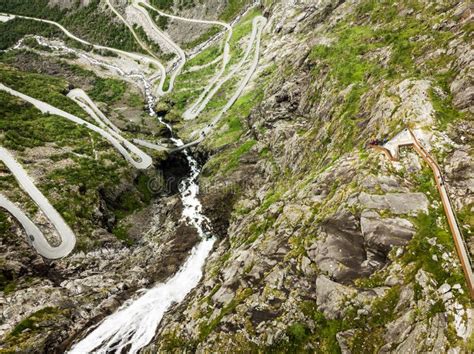 Trollstigen Mountain Road In Norway Stock Photo Image Of Curve