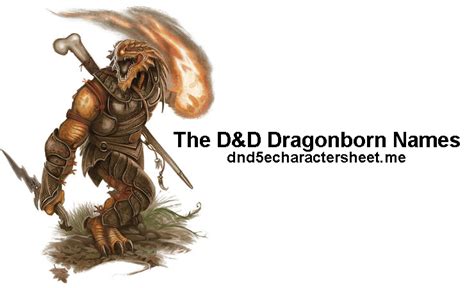 The Dandd Dragonborn Names And Meanings Dnd Dungeons And Dragons