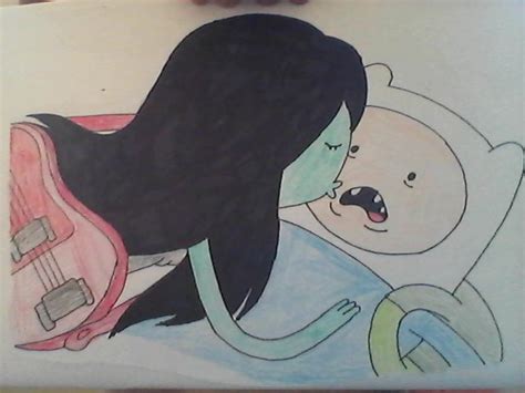 Finn And Marceline Share A Kiss By Fadedscarsneverheal On Deviantart