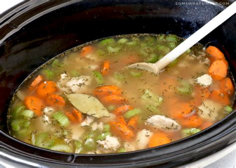Crockpot Chicken And Rice Soup Somewhat Simple
