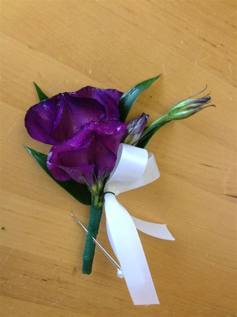 Lisianthus Corsage Pin On Corsage Pins Boutonniere Corsage