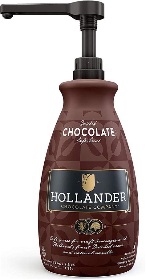 Dutched Chocolate Caf Sauce By Hollander Chocolate Co For Mochas
