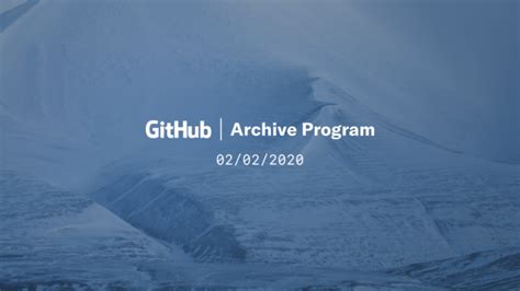Github Archiviert Software Für 1000 Jahre Im Eis Heise Online