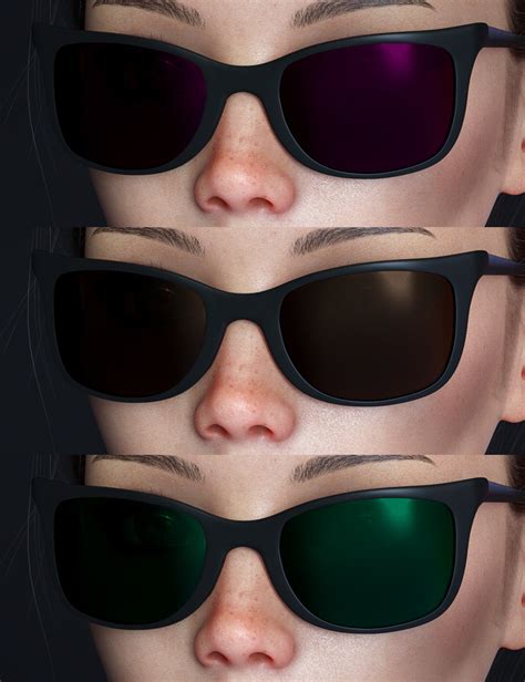 Alt Style Glasses For Genesis 8 Males And Females Daz 3d