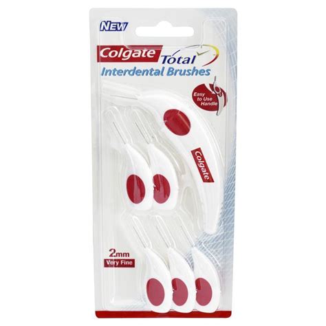 Buy Colgate Total Interdental Brushes Very Fine 2mm Online At Chemist