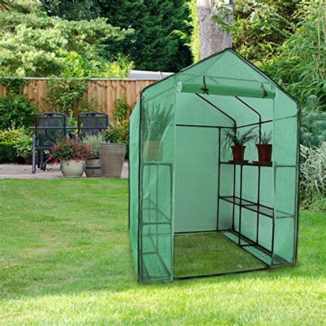 Greenhouse For Outdoors Ohuhu Large Walk In Plant Greenhouse 3 Tiers