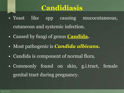 Opportunistic Fungal Infection Ppt