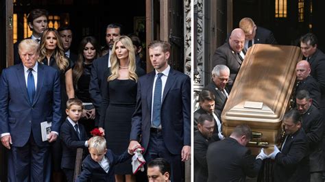 Donald Trump Says Final Goodbye To Ex Wife Ivana Trump At Emotional