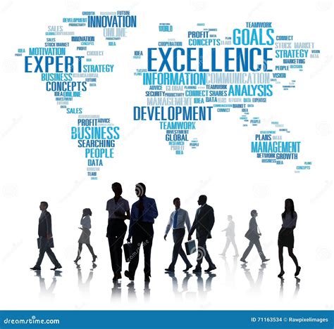 Excellence Expertise Perfection Global Growth Concept Stock Photo