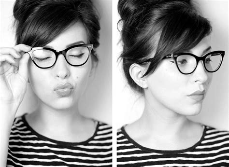 Ray Ban Cat Eye Glasses So 60 S Or Somewhere Around There Cuuuuute Glasses Makeup Hairstyles