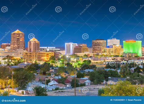 Albuquerque New Mexico Usa Cityscape Stock Image Image Of Financial