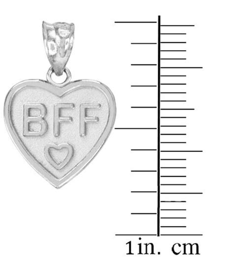 3pc Sterling Silver Bff Best Friend Forever Heart Pendant Breakable